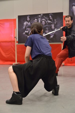 『AZUMI　幕末編』制作発表に登場した川栄李奈