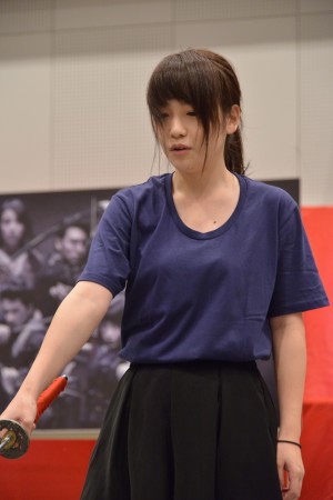 『AZUMI　幕末編』制作発表に登場した川栄李奈