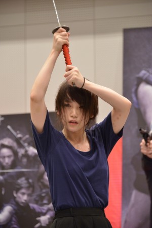 『AZUMI　幕末編』制作発表に登場した川栄李奈