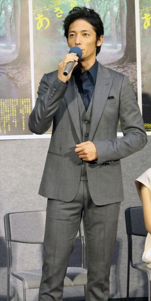 朝ドラ『あさが来た』第１週完成披露試写会に出席した玉木宏