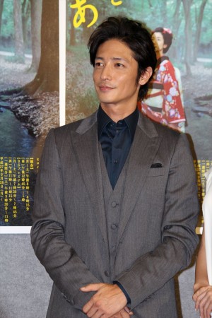 朝ドラ『あさが来た』第１週完成披露試写会に出席した玉木宏