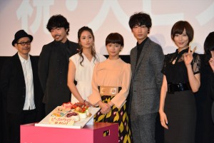 『ピース オブ ケイク』初日舞台挨拶にて
