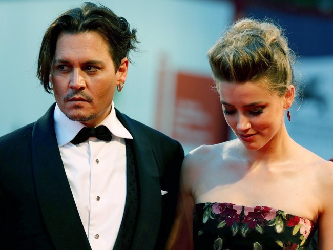  Johnny Depp、Amber Heard、ジョニー・デップ、アンバー・ハード　20150905