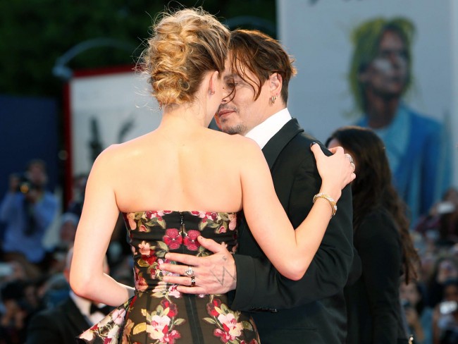  Johnny Depp、Amber Heard、ジョニー・デップ、アンバー・ハード　20150905