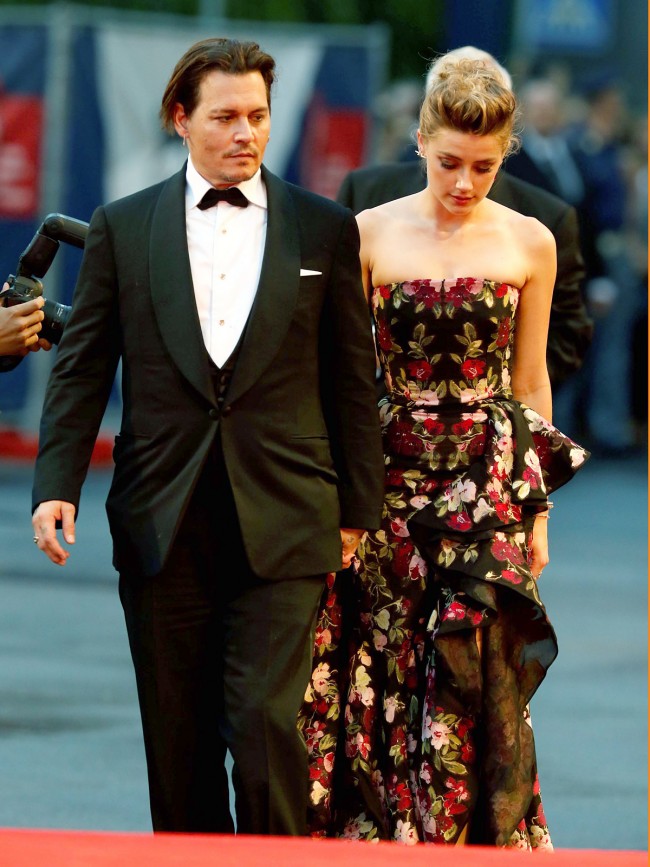  Johnny Depp、Amber Heard、ジョニー・デップ、アンバー・ハード　20150905