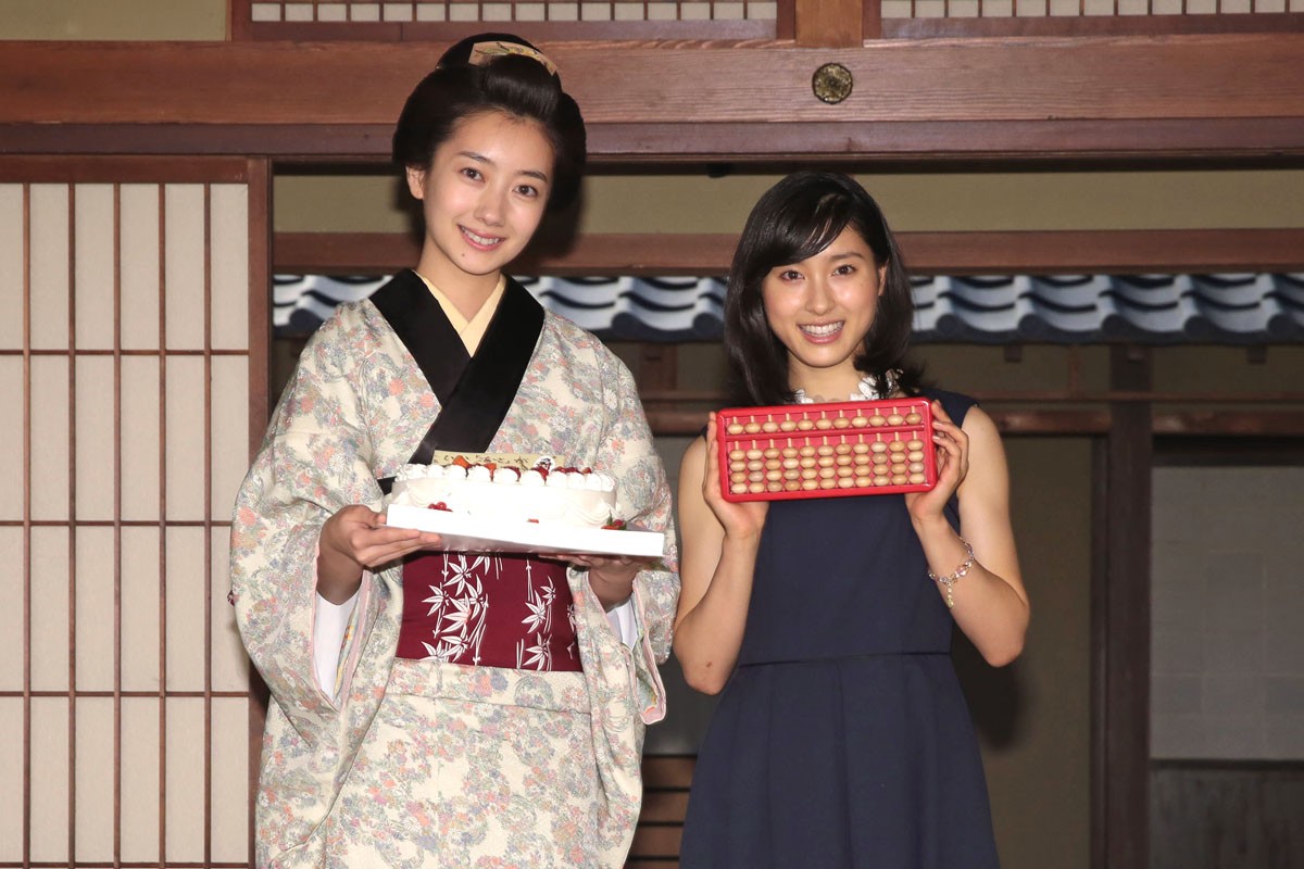 NHK連続テレビ小説「バトンタッチ取材会」の様子