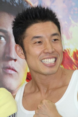 なかやまきんに君、『ファンタスティック・フォー』公開アフレコ・オーディションイベントにて