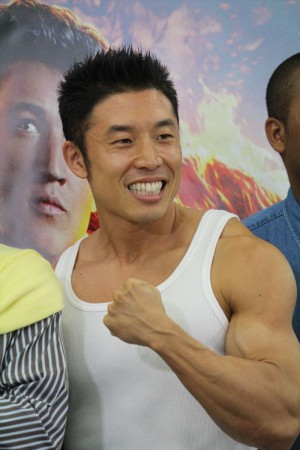 なかやまきんに君、『ファンタスティック・フォー』公開アフレコ・オーディションイベントにて