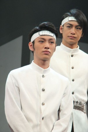 安西慎太郎、小澤亮太、舞台『もののふ白き虎』記者会見にて