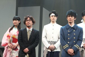 松村龍之介、青木玄徳ら、舞台『もののふ白き虎』記者会見にて