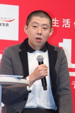 住友生命「1up」新CM発表会に出席した荒川良々