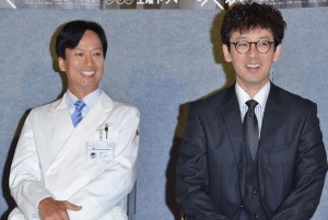 NHKドラマ『破裂』の記者会見に登壇した椎名桔平、滝藤賢一