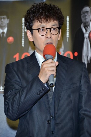 NHKドラマ『破裂』の記者会見に登壇した滝藤賢一