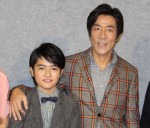 NHK木曜時代劇『ぼんくら2』の記者会見に出席した岸谷五朗、加部亜門