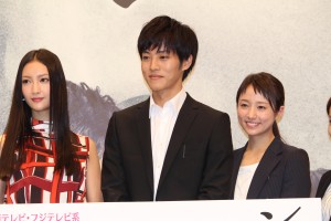 菜々緒、松坂桃李、木村文乃、『サイレーン 刑事×彼女×完全悪女』制作発表にて