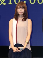 『連続ドラマＷ 海に降る』完成披露試写会に登壇した有村架純