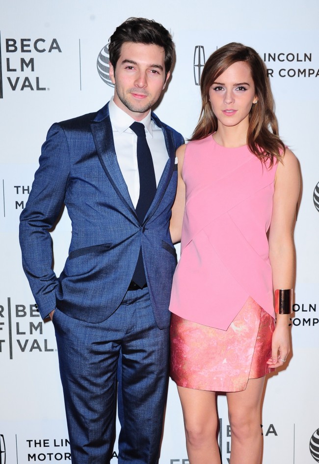 Roberto Aguire、Emma Watson、ロベルト・アギーレ、エマ・ワトソン、2014 Tribeca Film Festival　20140420