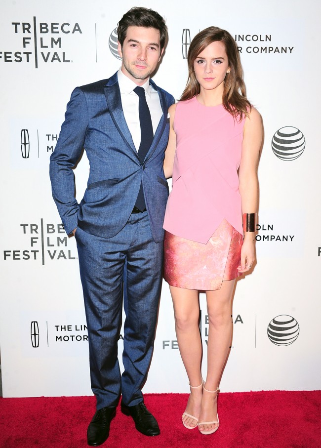 Roberto Aguire、Emma Watson、ロベルト・アギーレ、エマ・ワトソン、2014 Tribeca Film Festival　20140420
