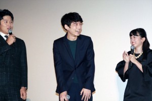 映画『俺物語!!』完成披露舞台挨拶に登壇した鈴木亮平、坂口健太郎、永野芽郁