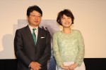 映画『白い沈黙』試写イベントに登壇した北村晴男と娘のまりこ