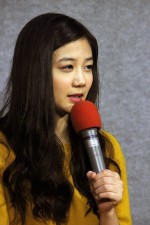 BSプレミアム『まれ～また会おうスペシャル～』試写会後の会見に登壇した清水富美加