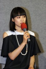 BSプレミアム『まれ～また会おうスペシャル～』試写会後の会見に登壇した中村ゆりか