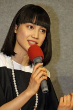 BSプレミアム『まれ～また会おうスペシャル～』試写会後の会見に登壇した中村ゆりか