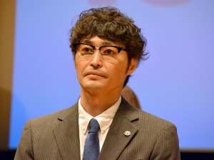 日曜劇場『下町ロケット』完成披露特別試写会に登壇した、安田顕