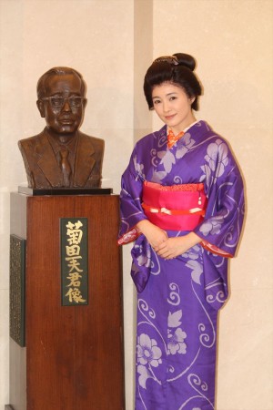 仲間由紀恵、舞台『放浪記』囲み取材会にて