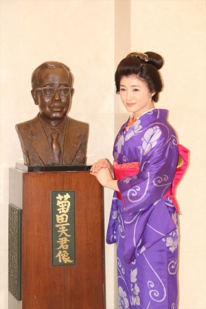 仲間由紀恵、舞台『放浪記』囲み取材会にて