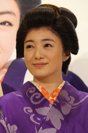 仲間由紀恵、舞台『放浪記』囲み取材会にて