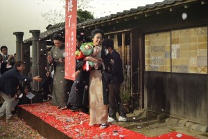 大河ドラマ『花燃ゆ』クランクアップ取材会に登壇した井上真央