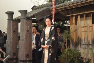 大河ドラマ『花燃ゆ』クランクアップ取材会に登壇した井上真央