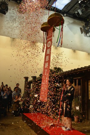 大河ドラマ『花燃ゆ』クランクアップ取材会に登壇した井上真央