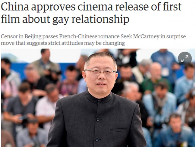 中国で初めて同性愛を描いた映画の上映が認められる（写真は王超監督）