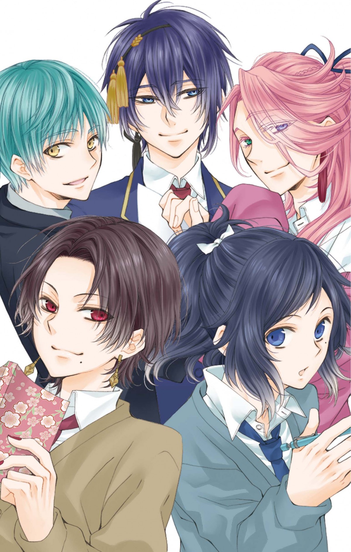 真柴なおによる『刀剣乱舞学園~刀剣乱舞‐ONLINE‐アンソロジーコミック~』表紙イメージ