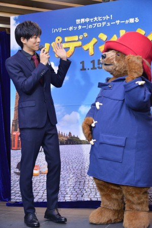 映画『パディントン』アフレコ会見に登壇した松坂桃李