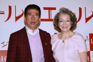 映画『エール！』公開直前イベントに登場した西川きよし＆ヘレン夫妻