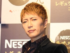 「ネスカフェ 香味焙煎 旬めぐりカフェ」開始発表イベントに登場したGACKT