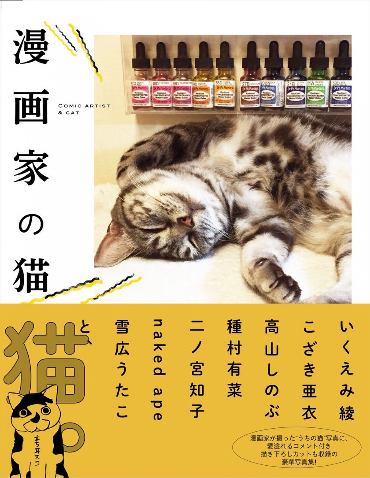 いくえみ綾・二ノ宮知子ら漫画家が “うちの猫” を紹介　写真集『漫画家の猫』