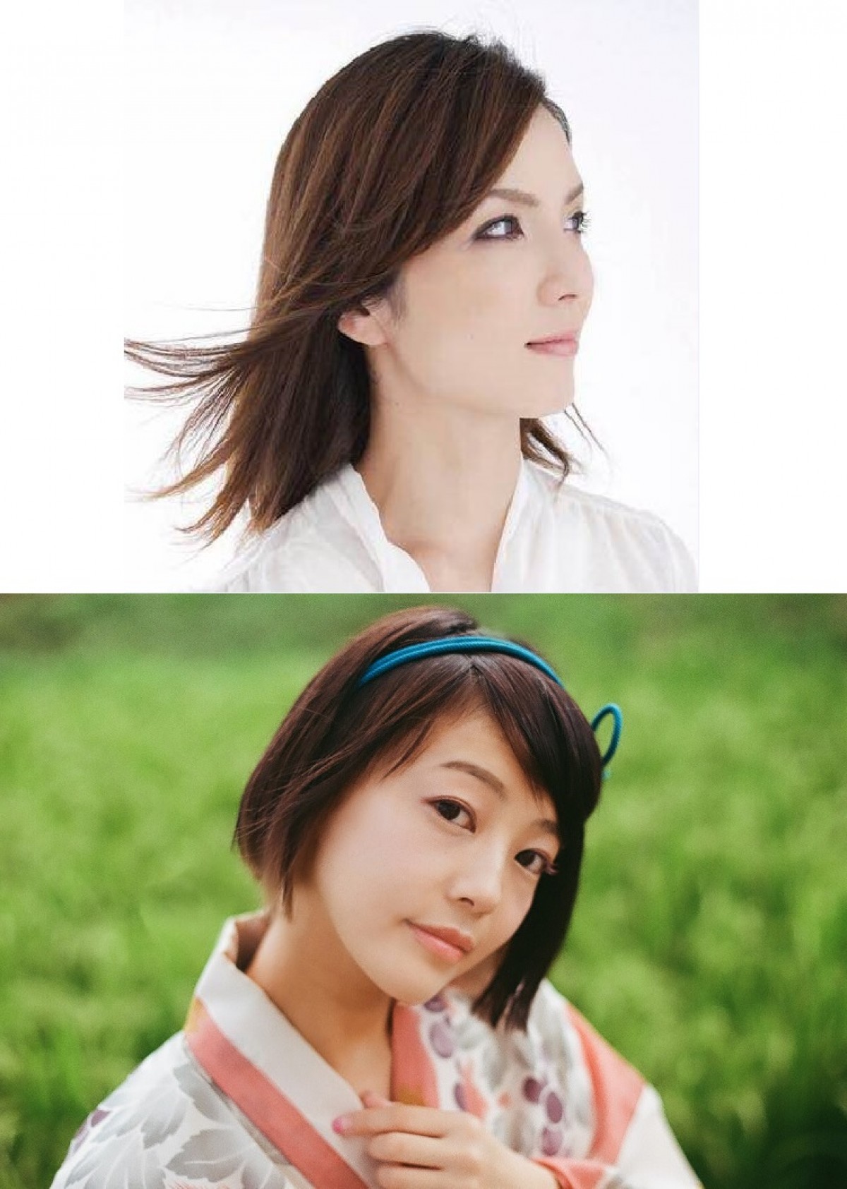 元タカラジェンヌの和涼華さん(上)と四方花林さん
