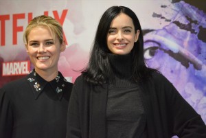 海外ドラマ『ジェシカ・ジョーンズ』来日会見に出席したクリステン・リッターとレイチェル・テイラー