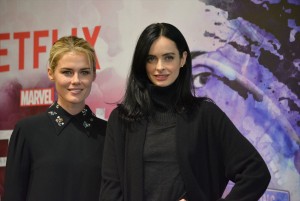 海外ドラマ『ジェシカ・ジョーンズ』来日会見に出席したクリステン・リッターとレイチェル・テイラー