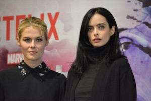 海外ドラマ『ジェシカ・ジョーンズ』来日会見に出席したクリステン・リッターとレイチェル・テイラー