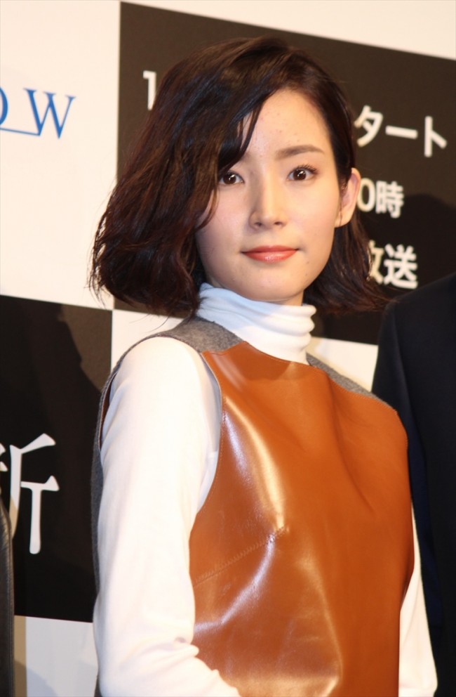 『連続ドラマW 誤断』完成披露試写会に登壇した蓮佛美沙子