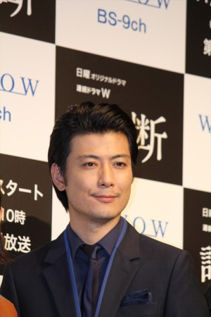 『連続ドラマW 誤断』完成披露試写会に登壇した玉山鉄二