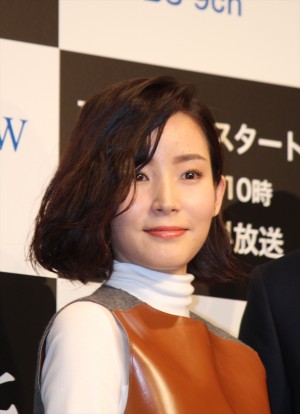 『連続ドラマW 誤断』完成披露試写会に登壇した蓮佛美沙子