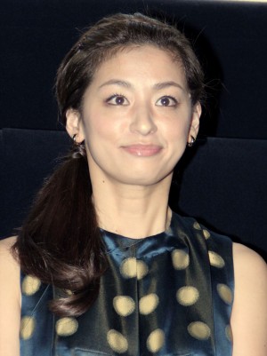 『フジコ』完成披露試写会に登壇した尾野真千子