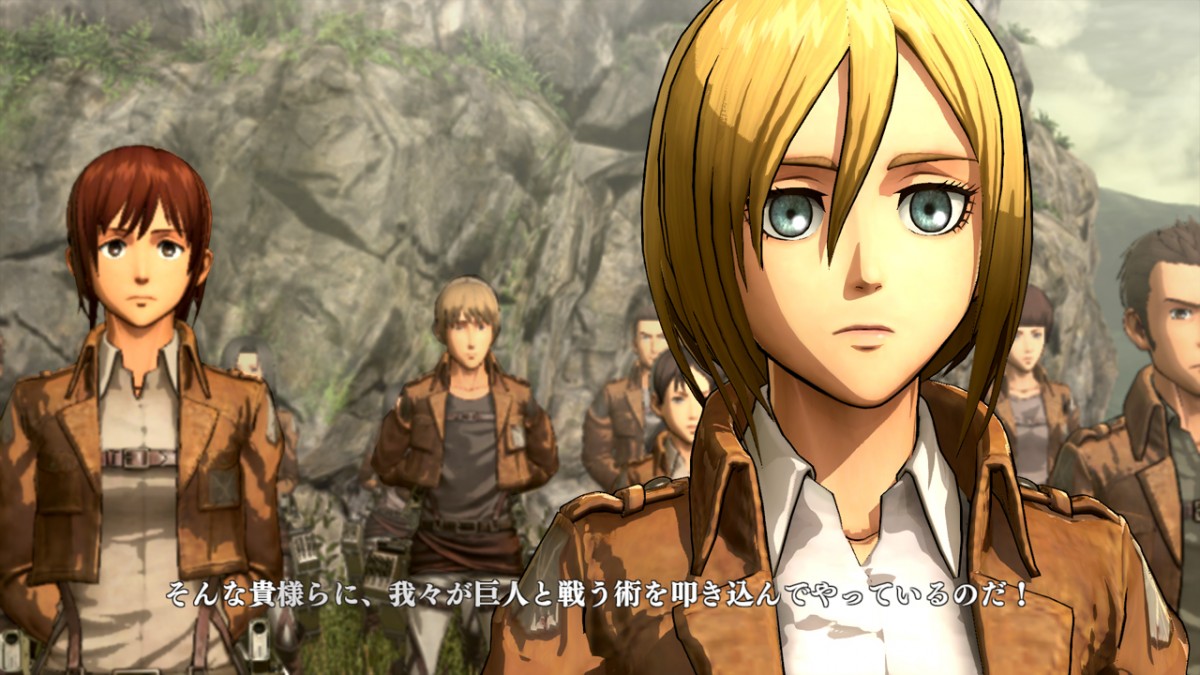 ゲーム版『進撃の巨人』、高再現度の追加ビジュアル公開！ アニ、クリスタら登場