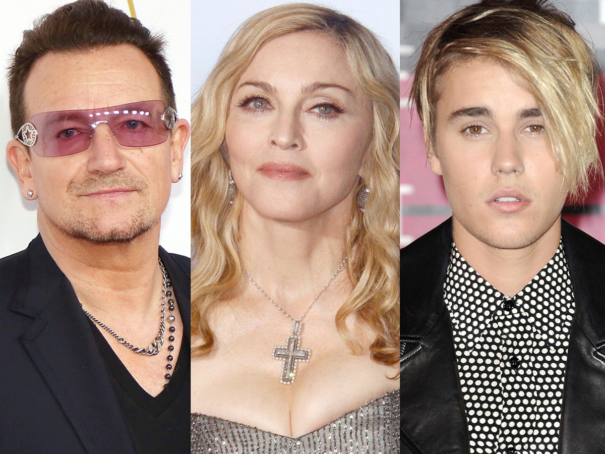 U2、マドンナ、ジャスティン・ビーバー…、セレブらがパリのテロ被害者を追悼